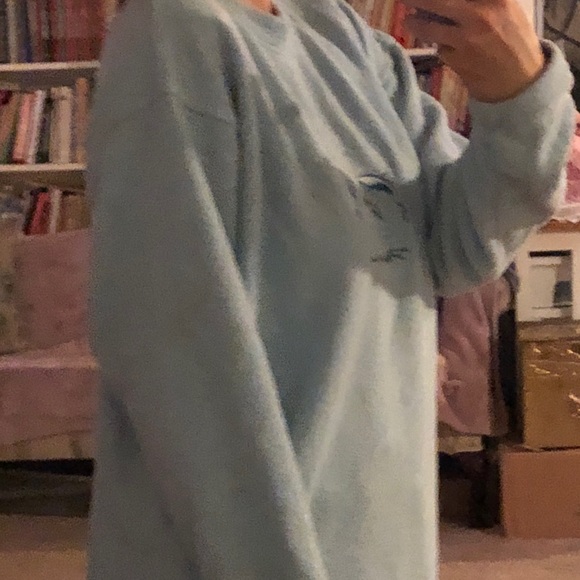 🐬 Baby Blue Florida Dolphin Pullover Sweater - Picture 3 of 7